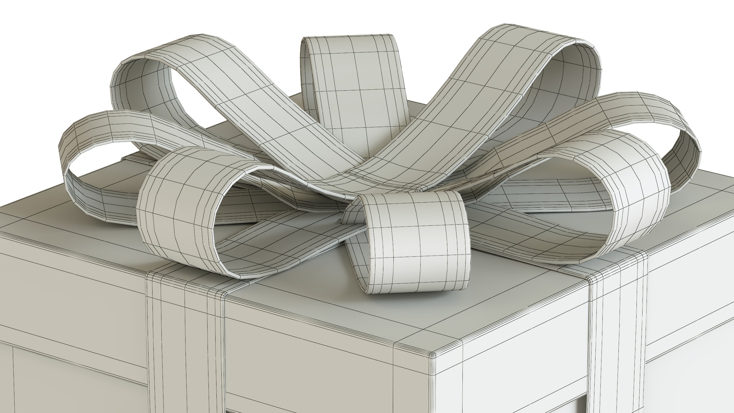 Christmas Box 07 Low-poly 3D model_5