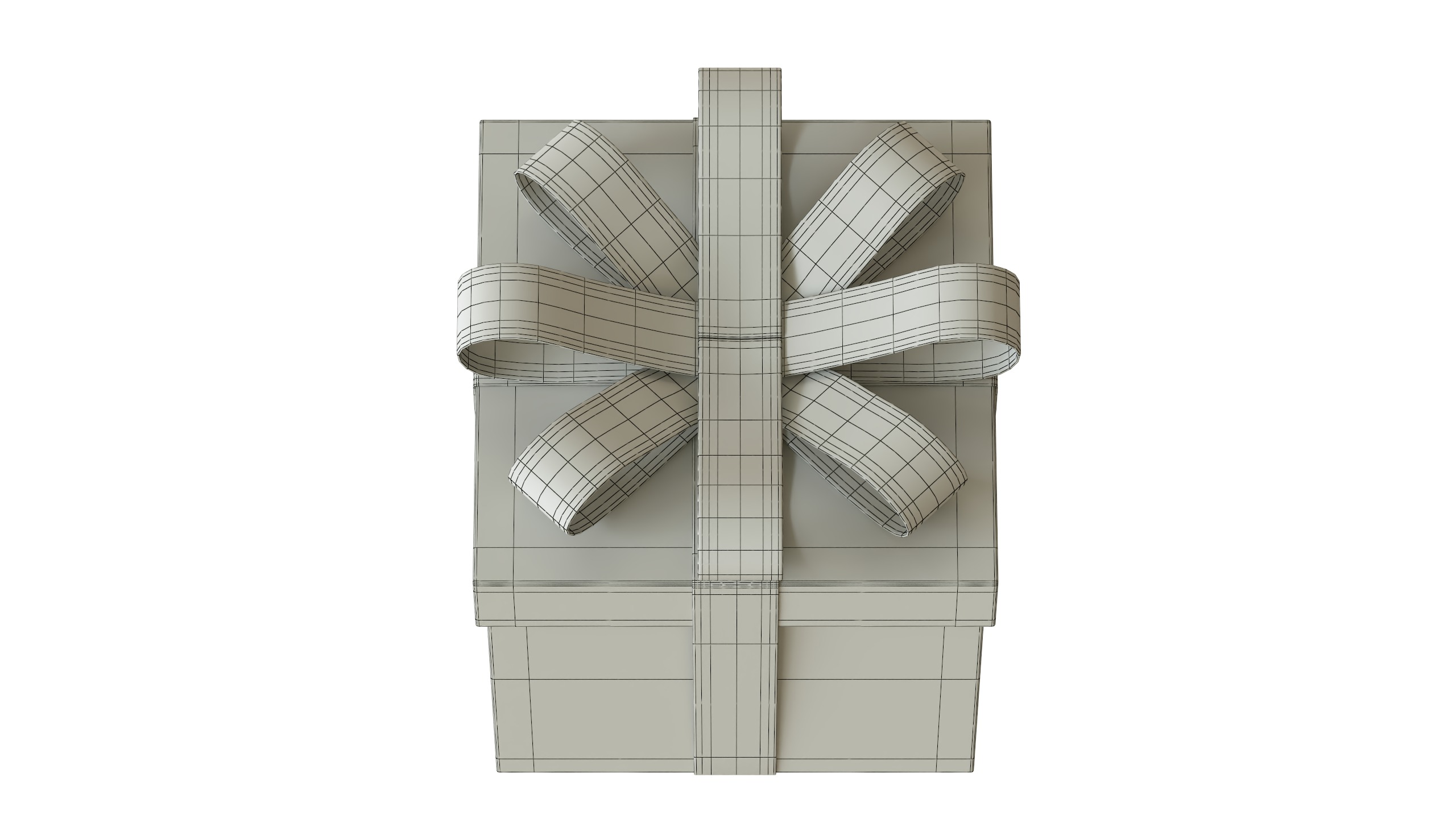 Christmas Box 07 Low-poly 3D model_7