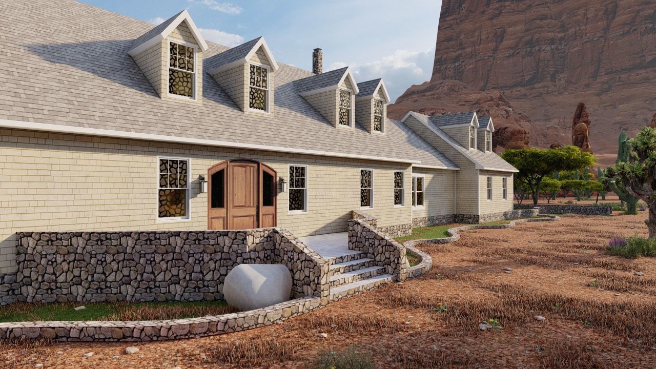 old house-Old Abandoned House 3D model_1