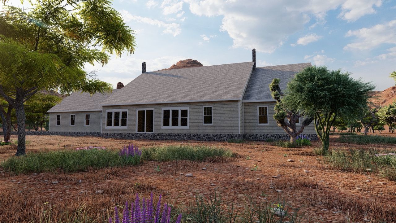 old house-Old Abandoned House 3D model_6