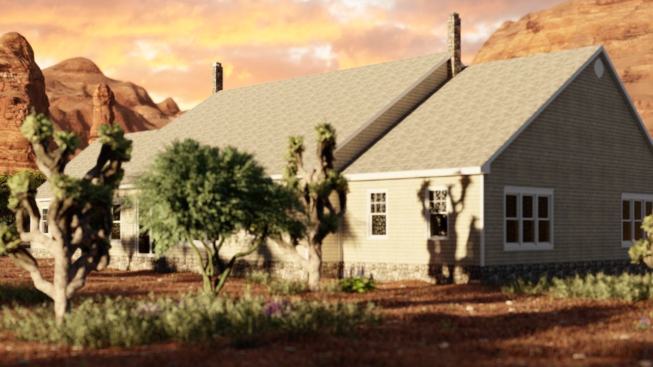 old house-Old Abandoned House 3D model_7