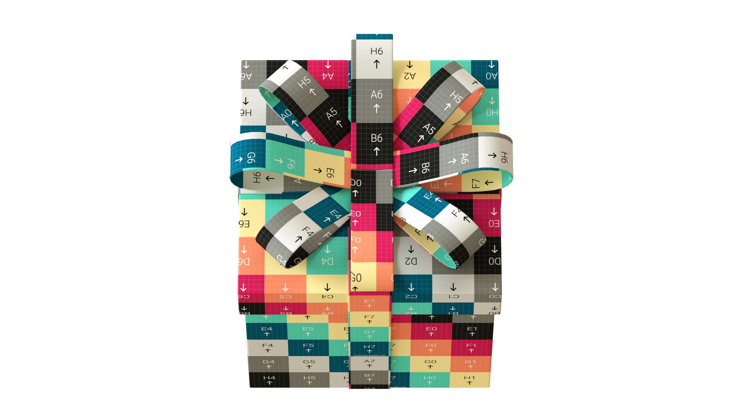 Christmas Box 08 Low-poly 3D model_11