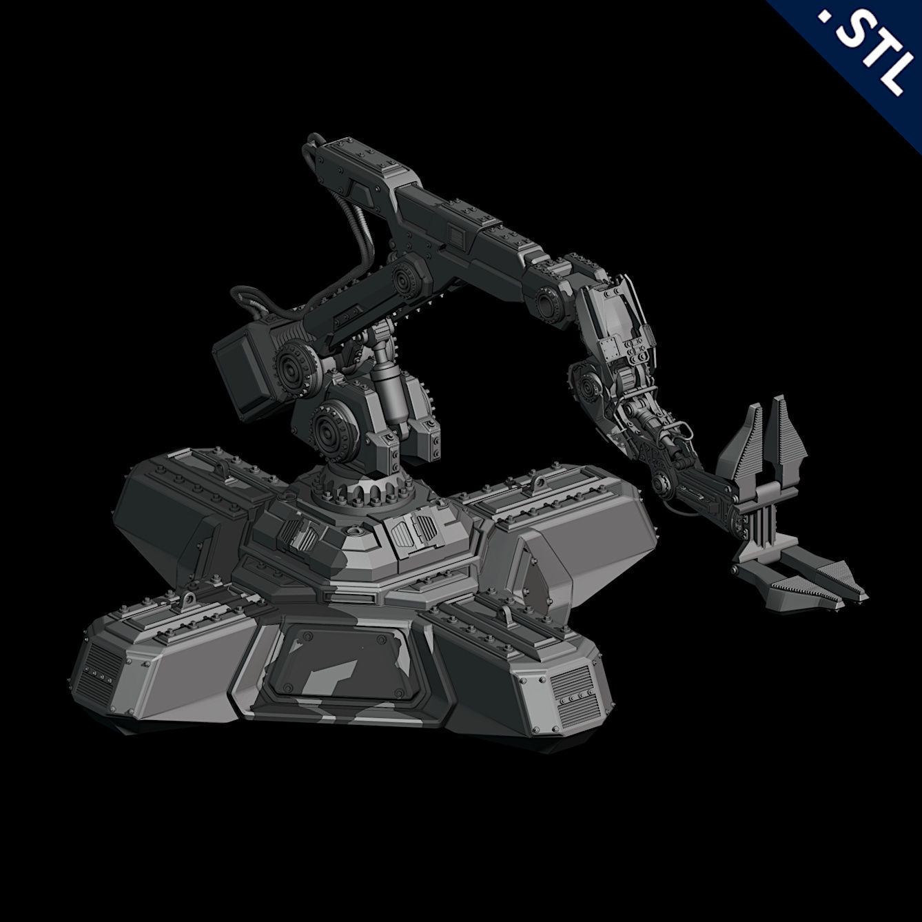 Tanks and Turrets 3D Printable Set 3D print model_16