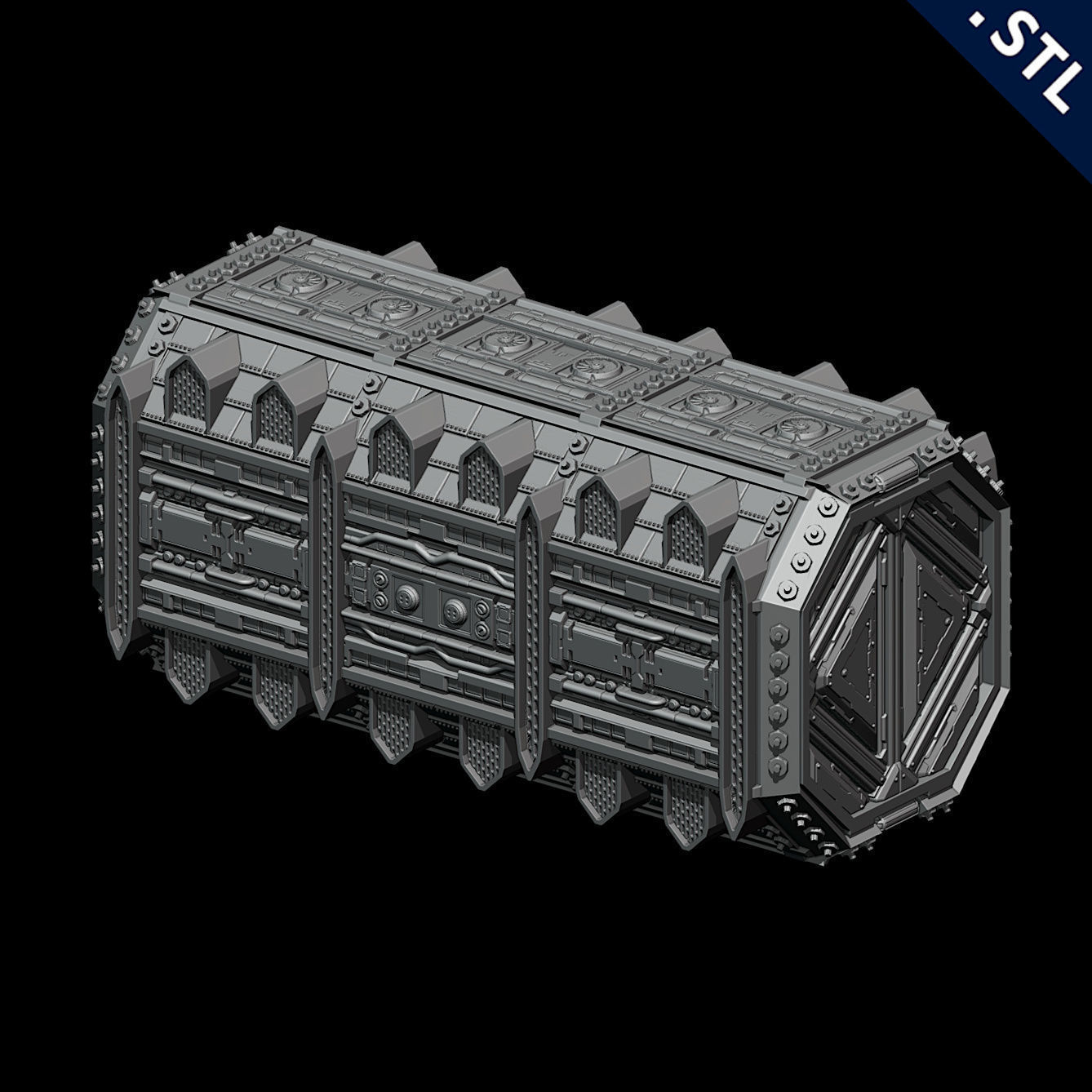 Tanks and Turrets 3D Printable Set 3D print model_28