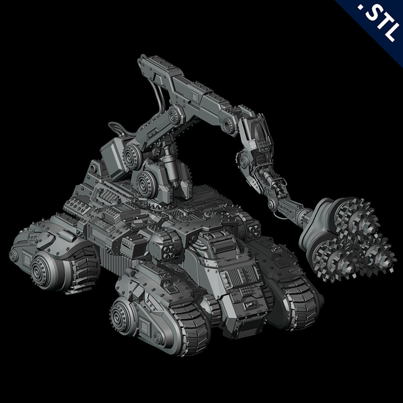 Tanks and Turrets 3D Printable Set 3D print model_6