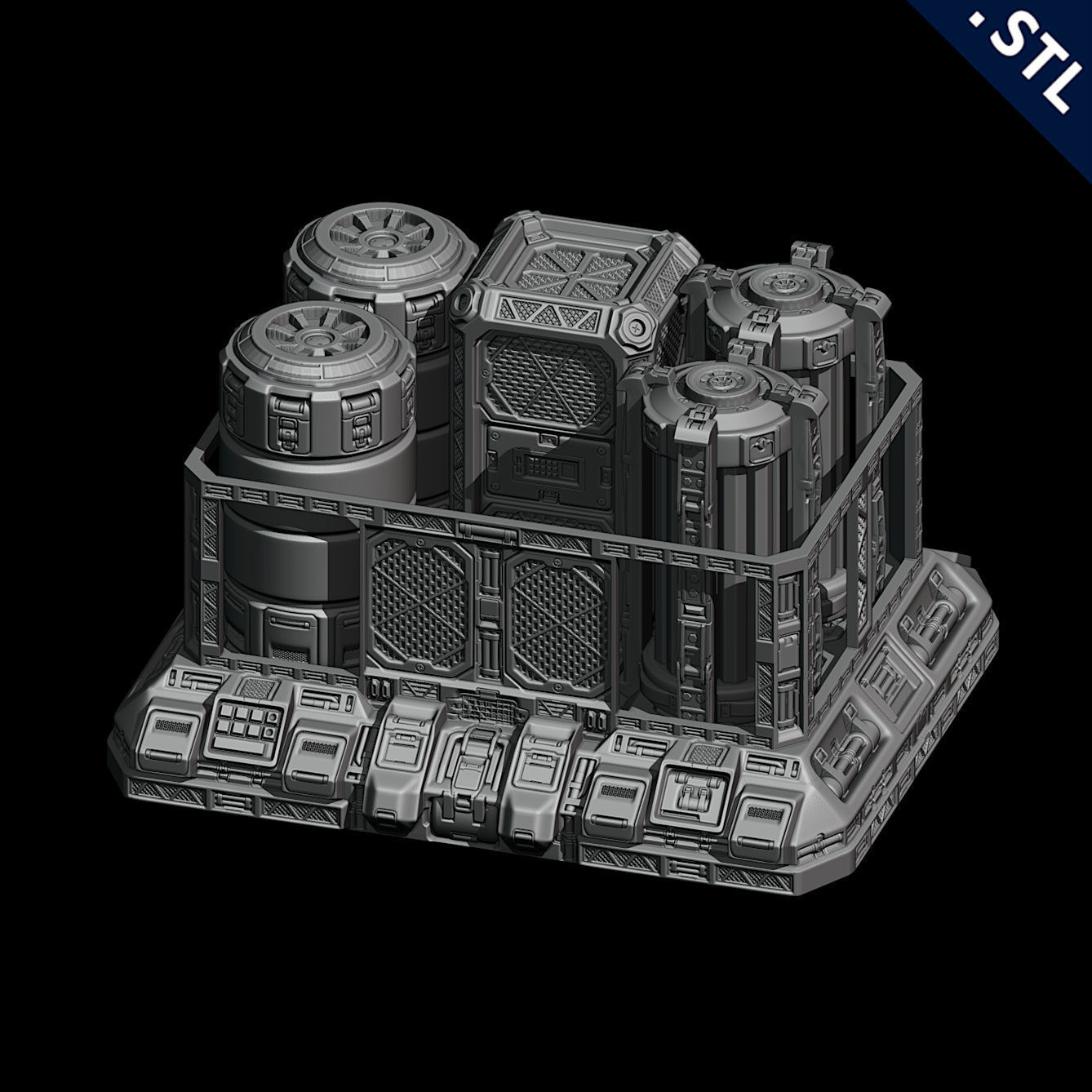 Tanks and Turrets 3D Printable Set 3D print model_31