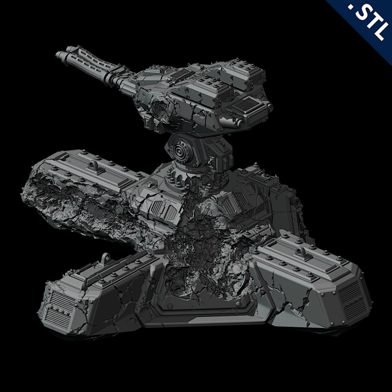Tanks and Turrets 3D Printable Set 3D print model_24