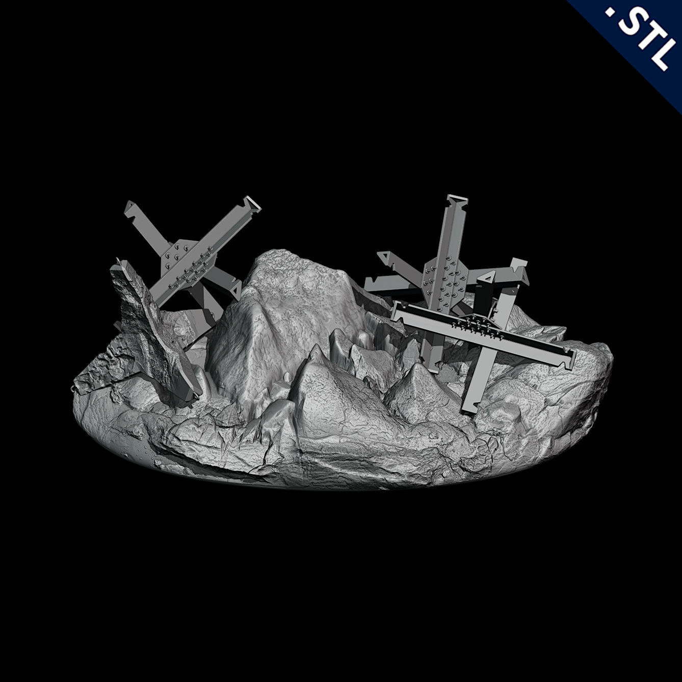 Tanks and Turrets 3D Printable Set 3D print model_42