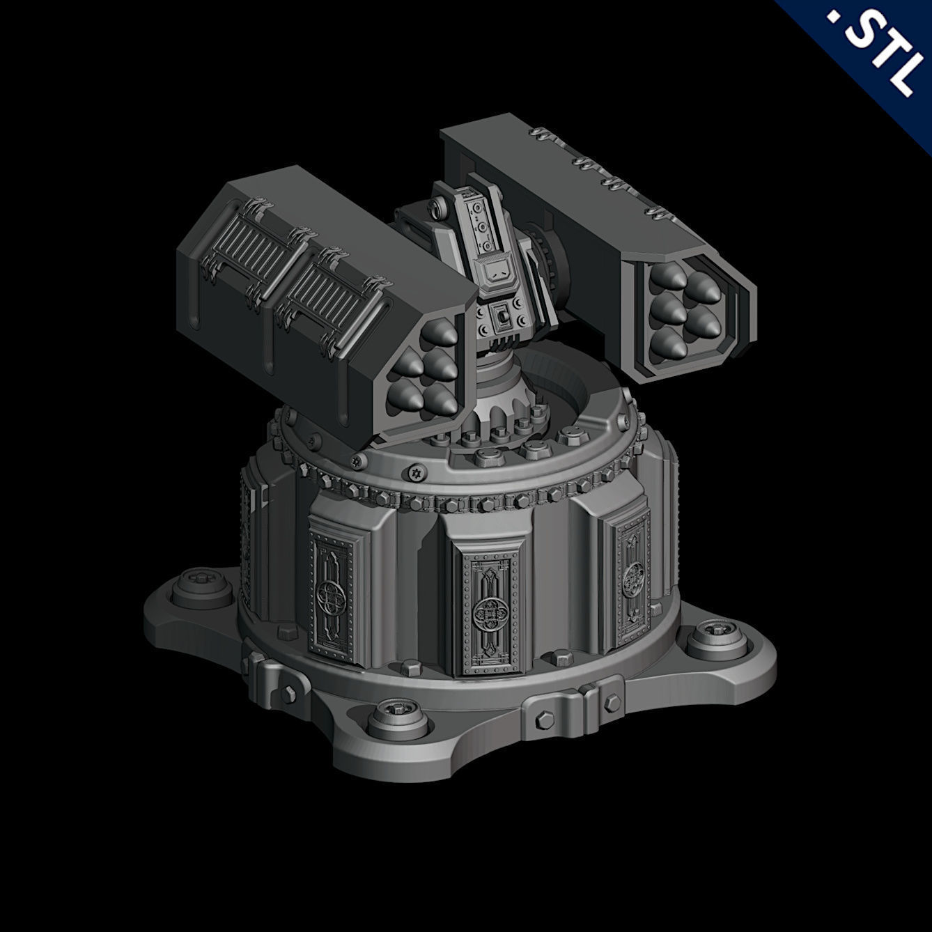 Tanks and Turrets 3D Printable Set 3D print model_12