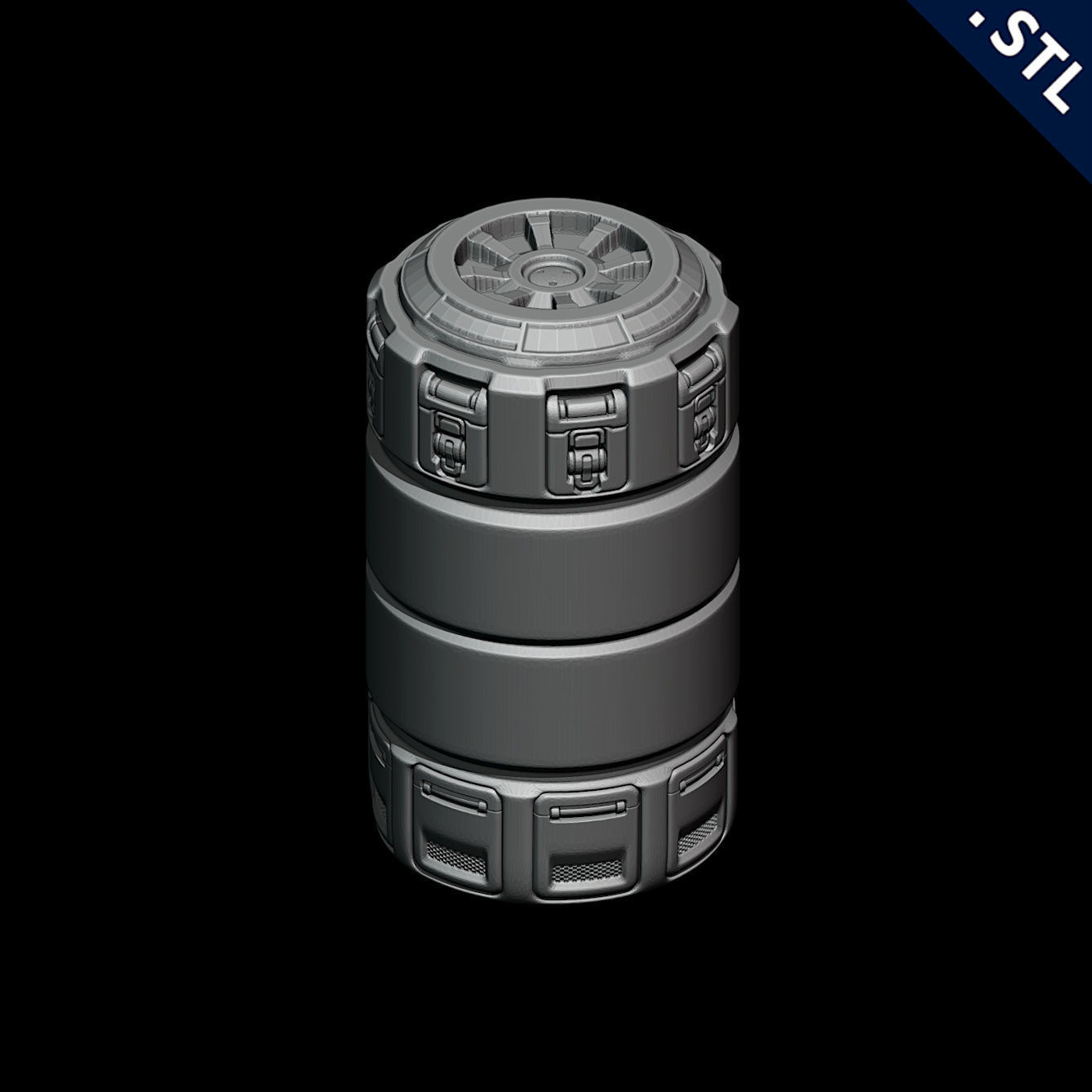 Tanks and Turrets 3D Printable Set 3D print model_33