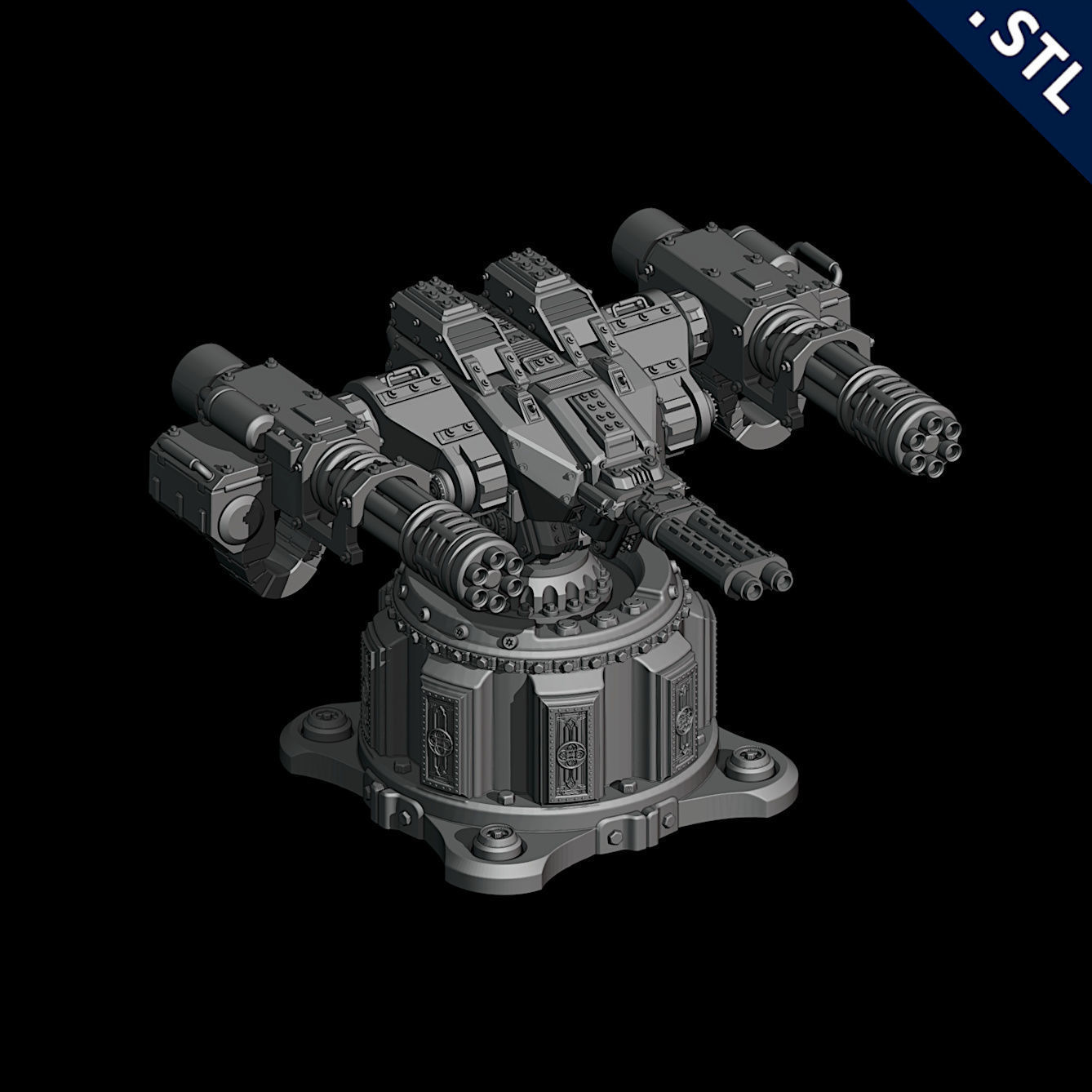 Tanks and Turrets 3D Printable Set 3D print model_11