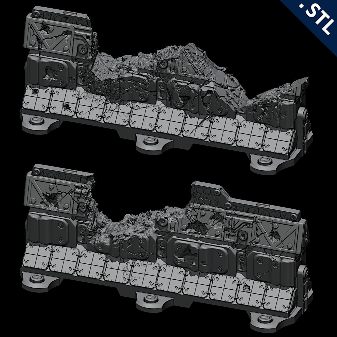 Tanks and Turrets 3D Printable Set 3D print model_26