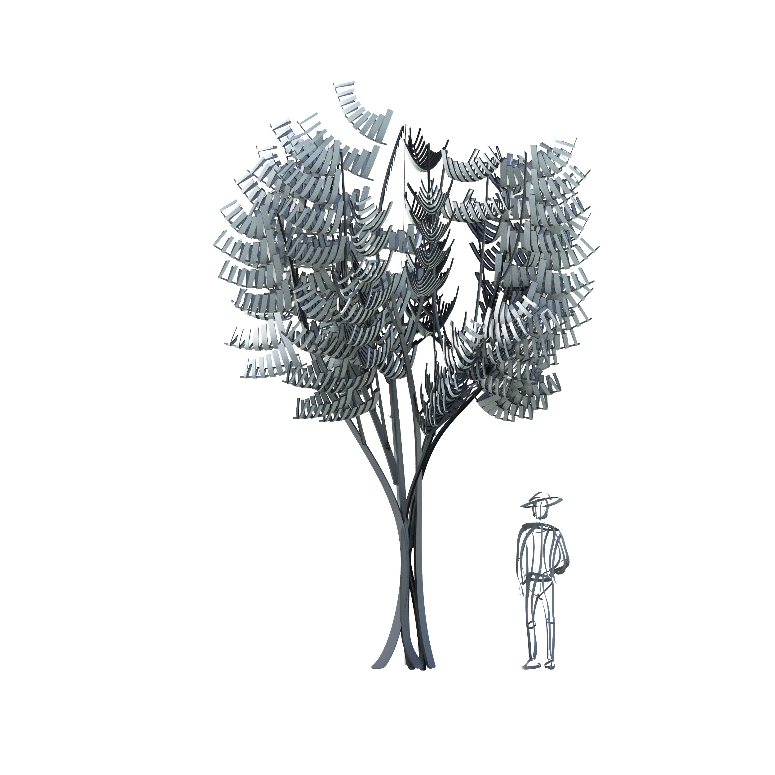 Cartoon tree S2Av2 3D model_11