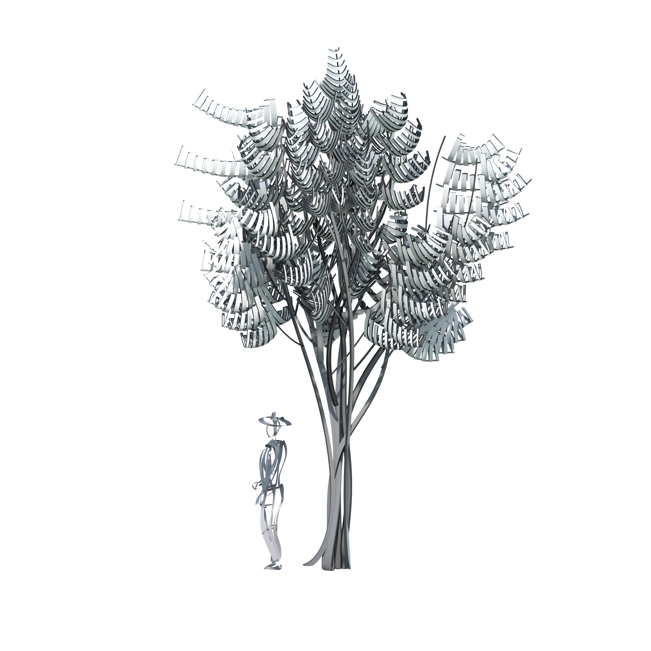 Cartoon tree S2Av2 3D model_7