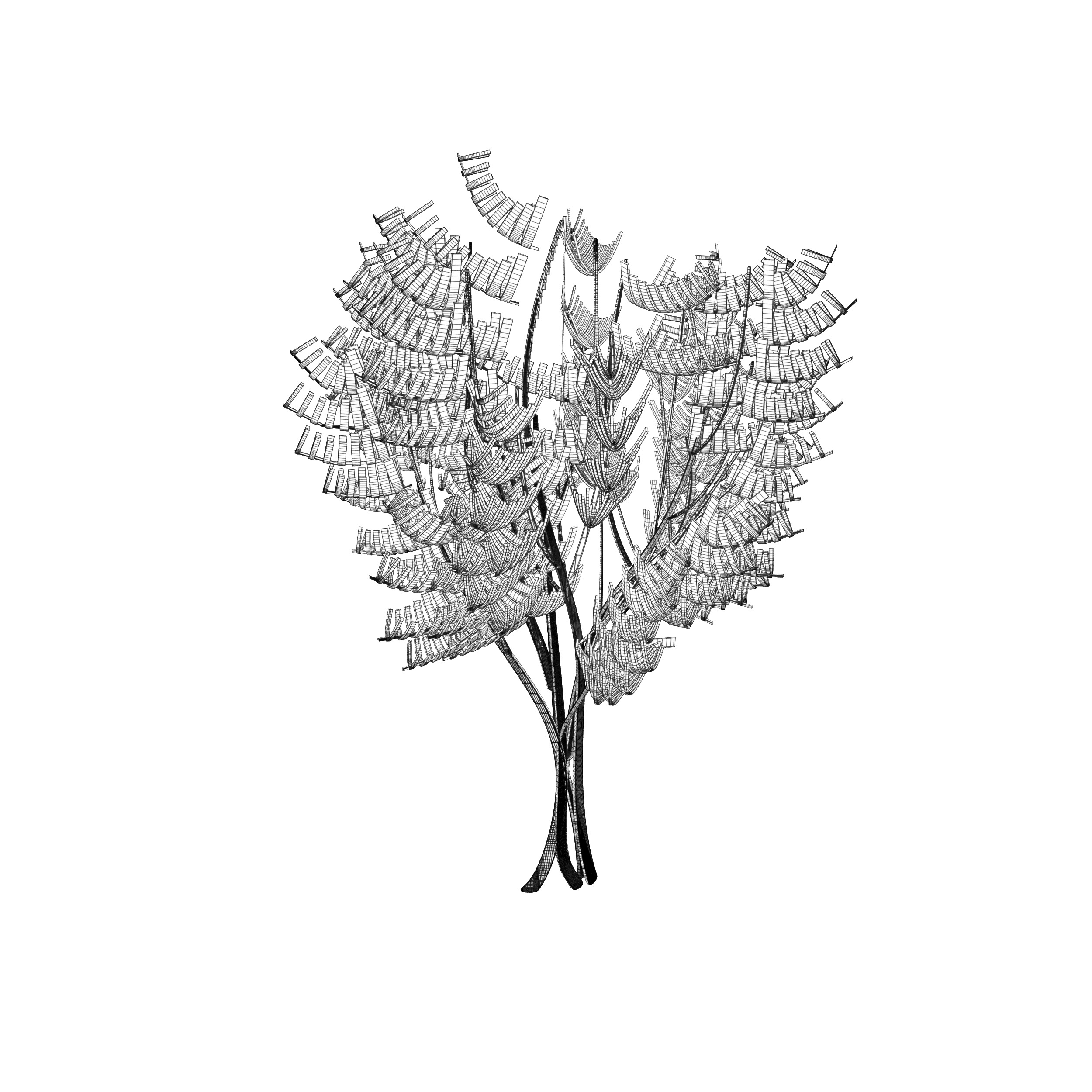 Cartoon tree S2Av2 3D model_10