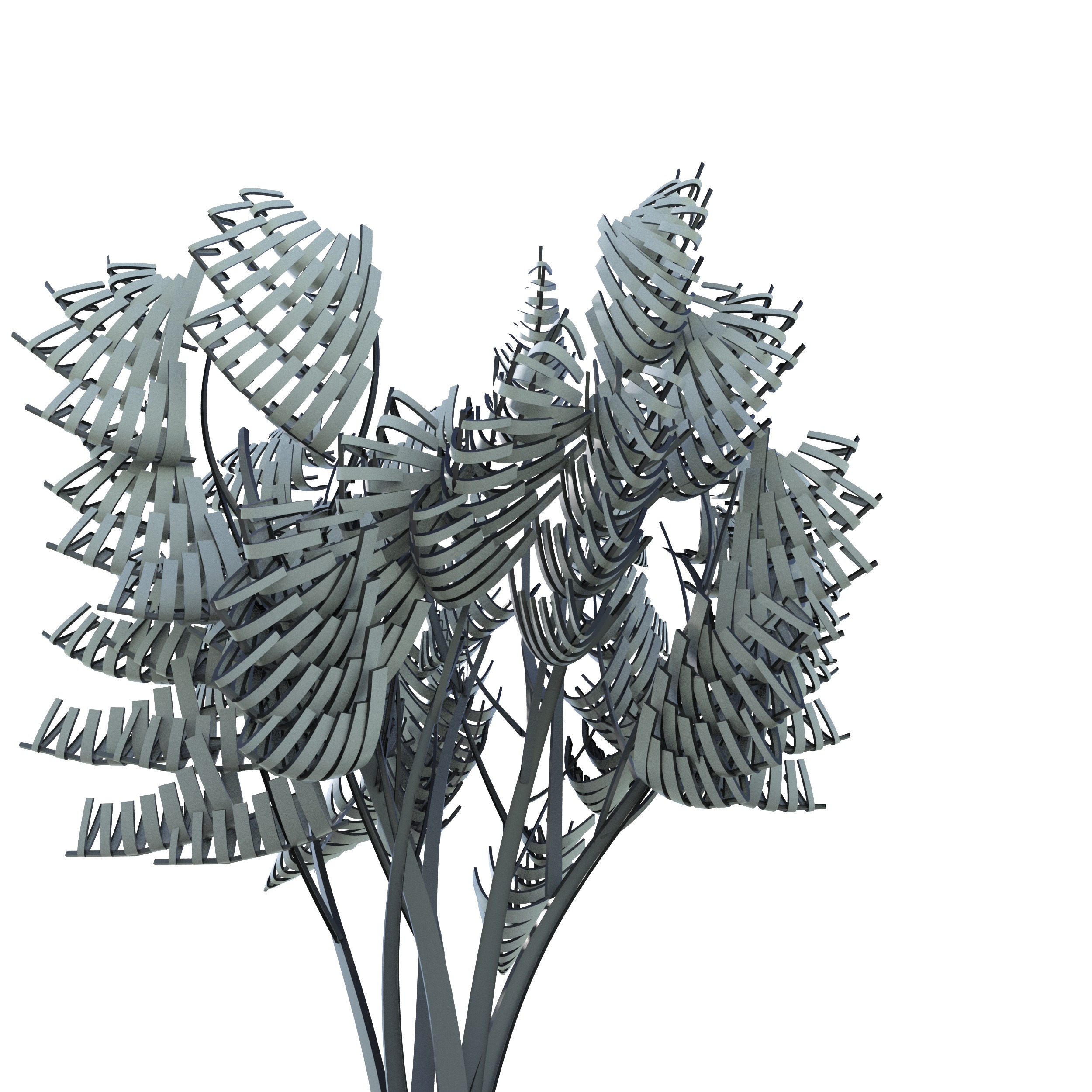 Cartoon tree S2Av2 3D model_1