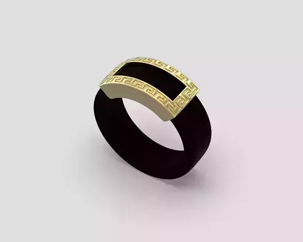 R 192 cb ring with leather shank