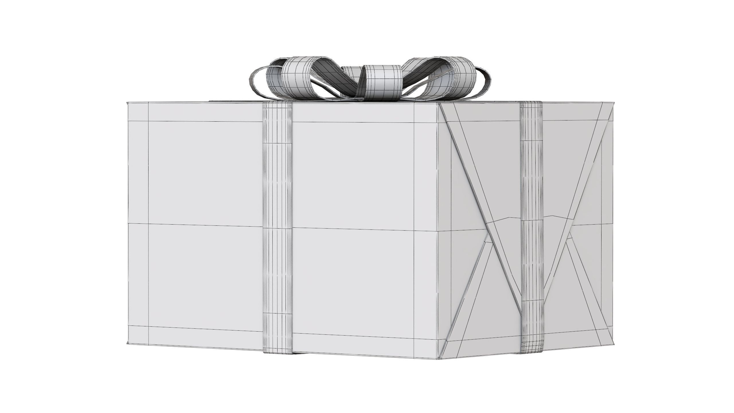 Christmas Box 11 Low-poly 3D model_6