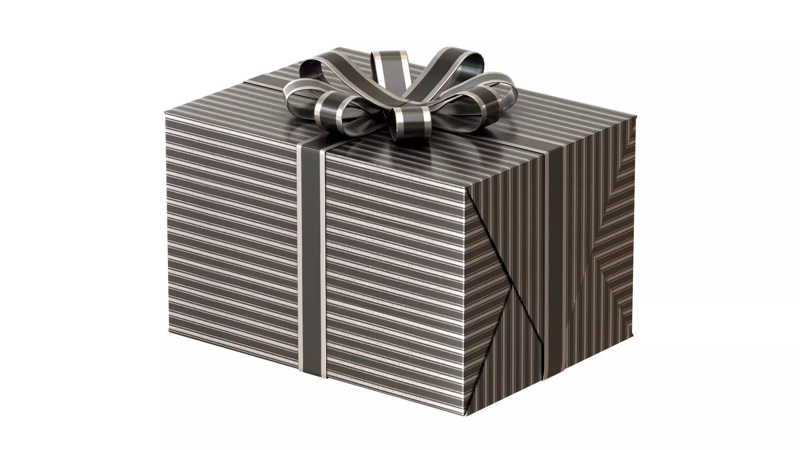 Christmas Box 11 Low-poly 3D model_0