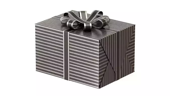 Christmas Box 11 Low-poly 3D model