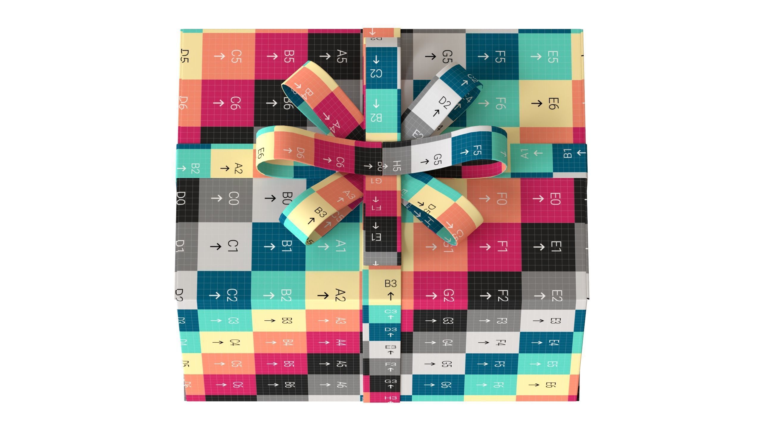 Christmas Box 11 Low-poly 3D model_14