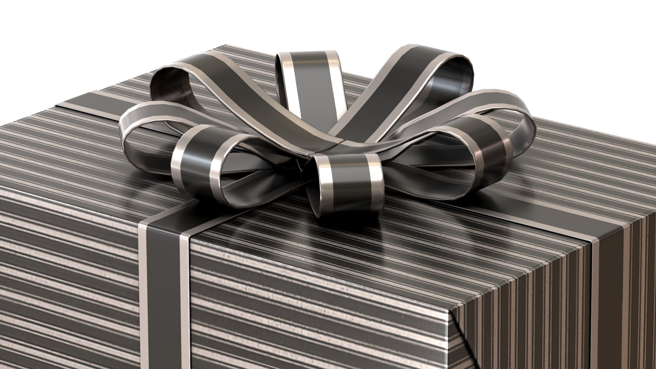 Christmas Box 11 Low-poly 3D model_3