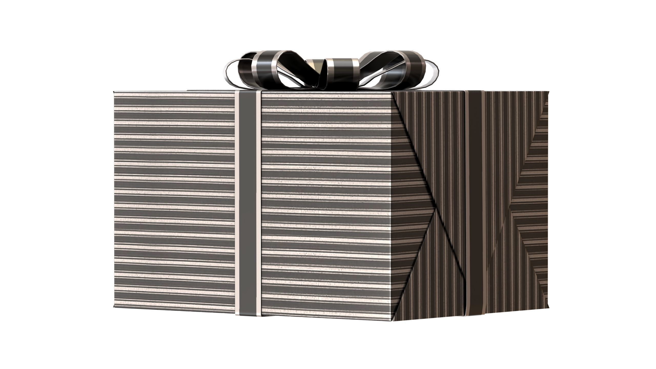 Christmas Box 11 Low-poly 3D model_1