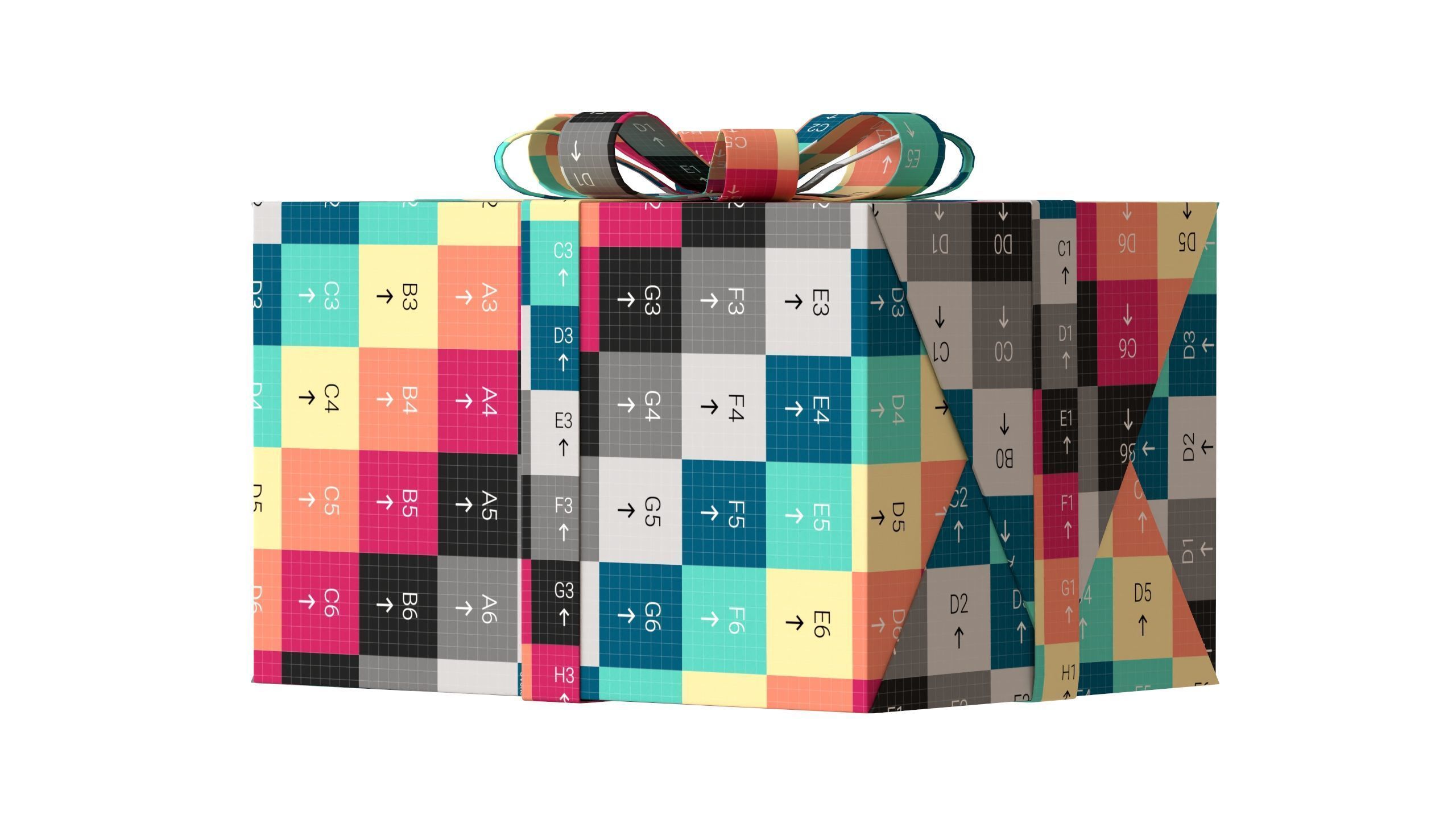 Christmas Box 11 Low-poly 3D model_13