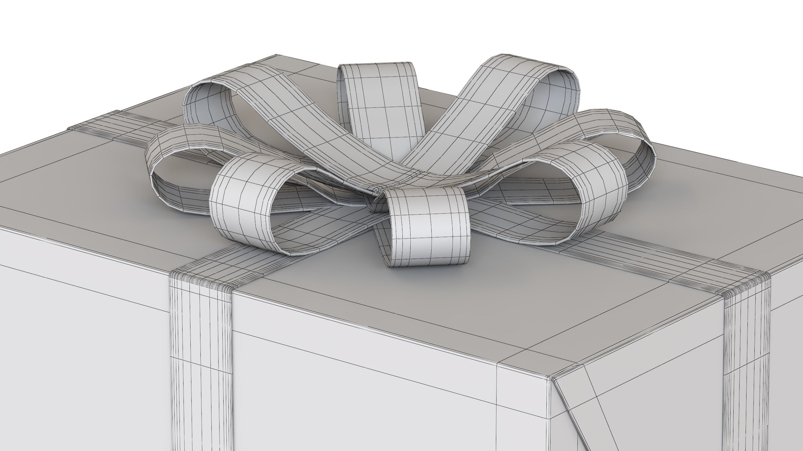 Christmas Box 11 Low-poly 3D model_4