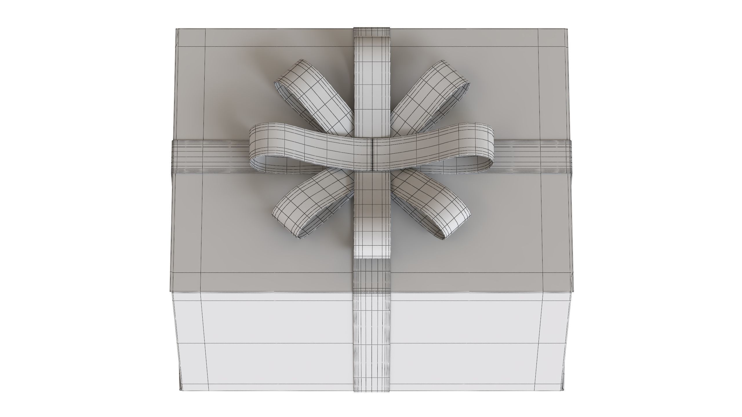 Christmas Box 11 Low-poly 3D model_7