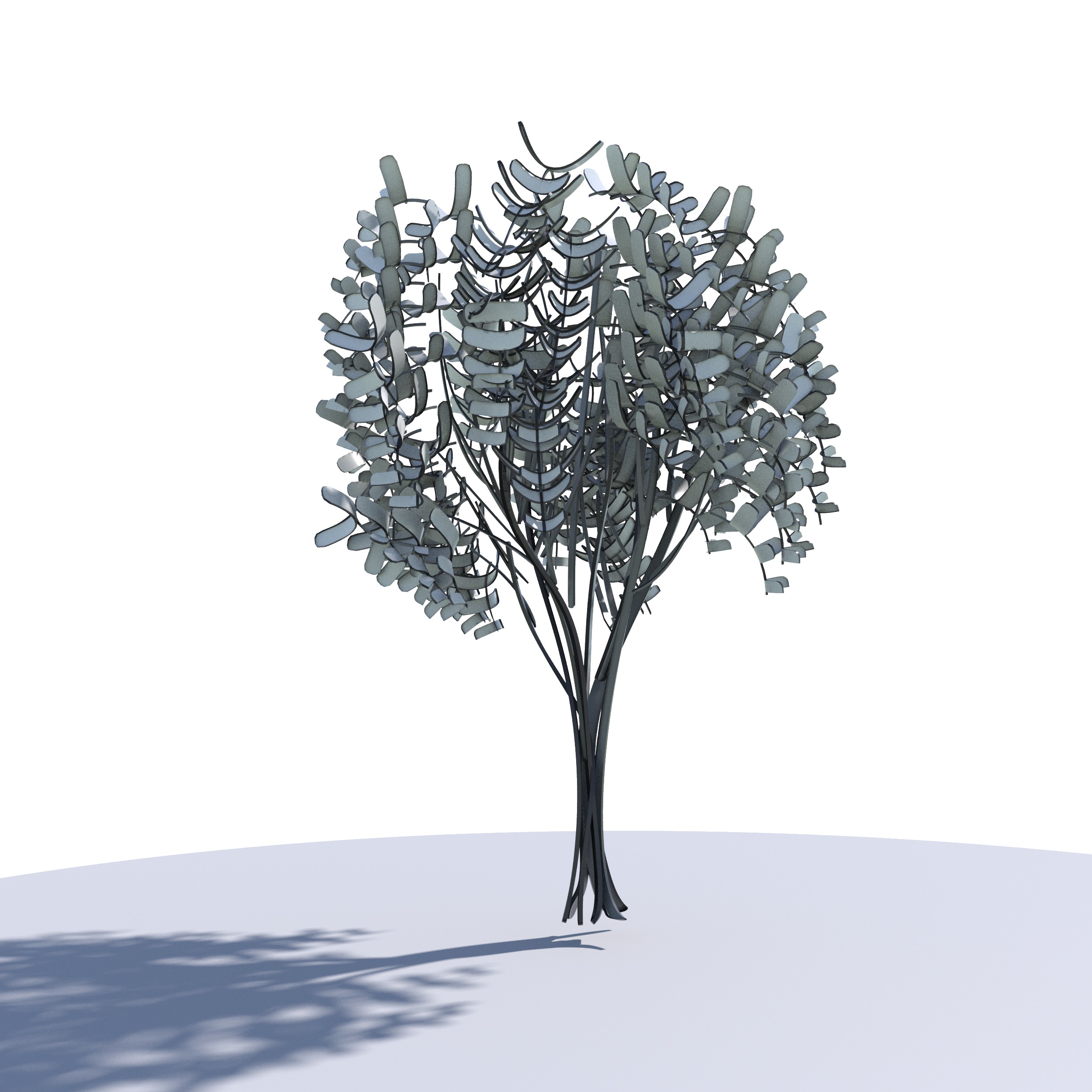 Cartoon tree S2Av4 Low-poly 3D model_6