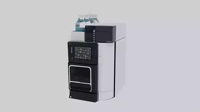 HPLC - High Performance Liquid Chromatography 3D model