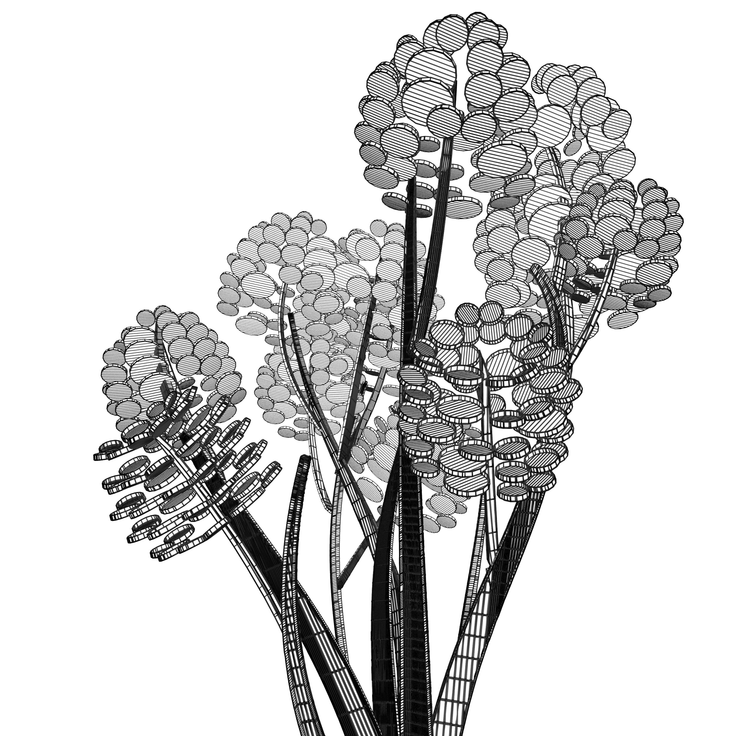 Cartoon tree S2Bv1 3D model_2