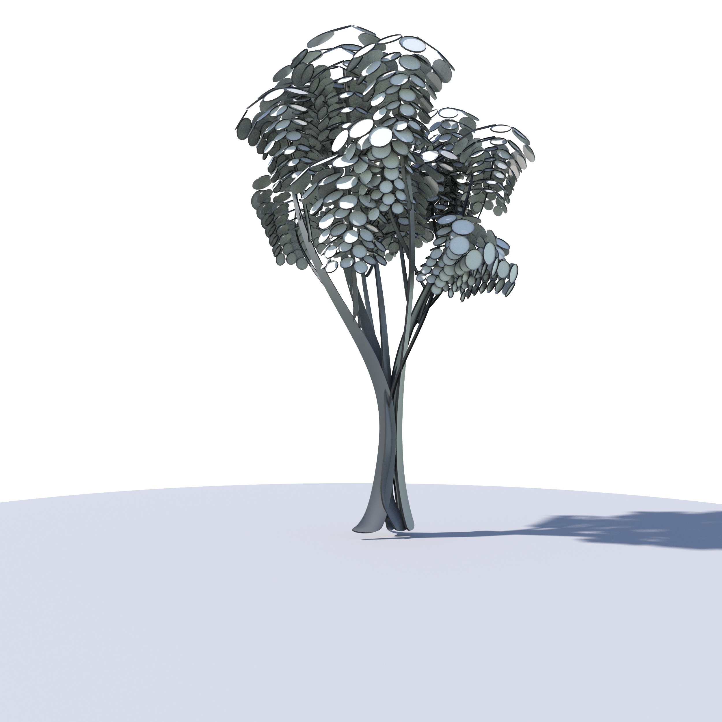 Cartoon tree S2Bv2 Low-poly 3D model_3
