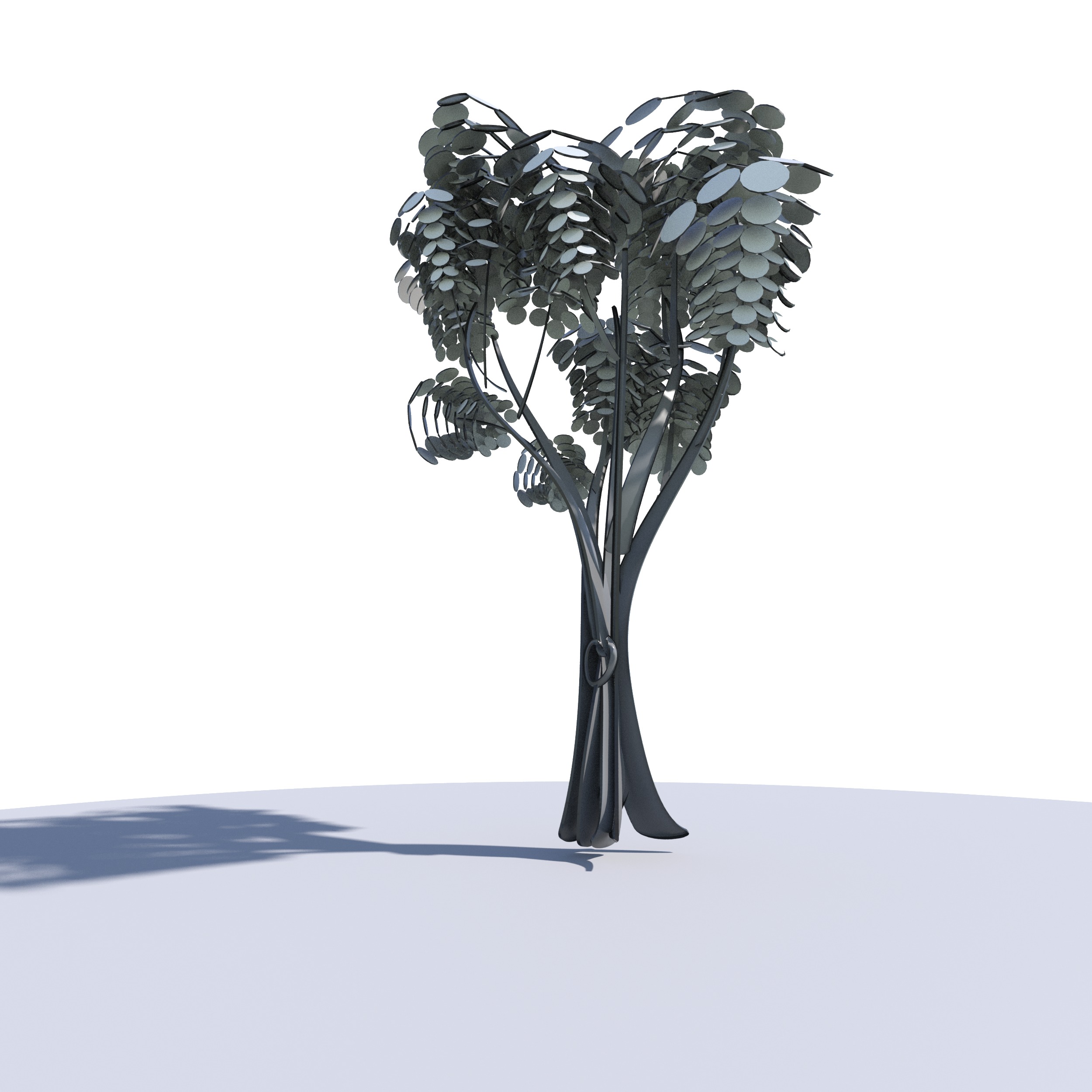 Cartoon tree S2Bv2 Low-poly 3D model_5