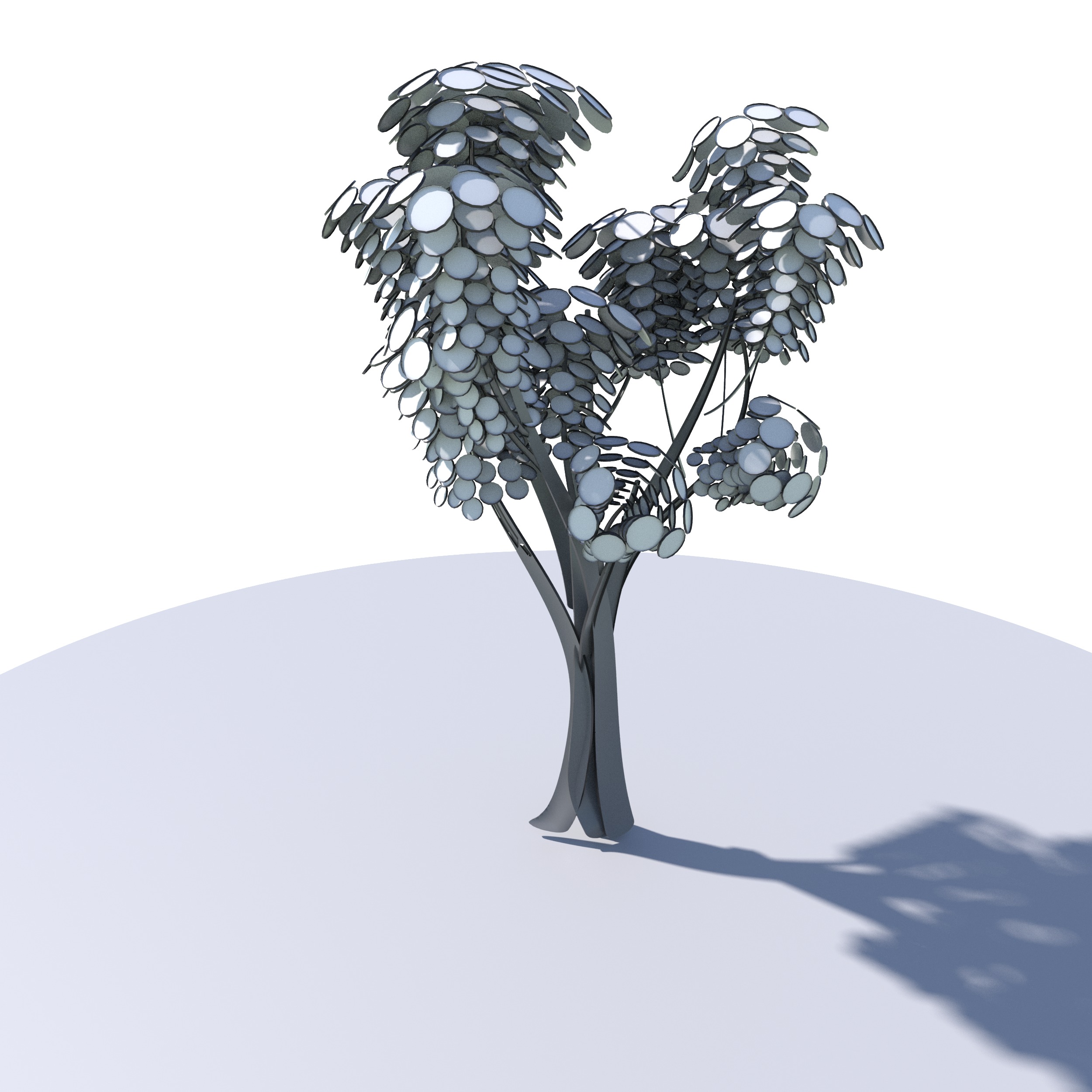 Cartoon tree S2Bv2 Low-poly 3D model_9