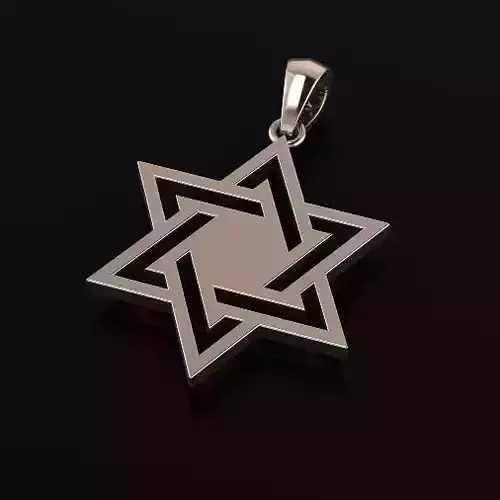 Star of David pendant Model 6307