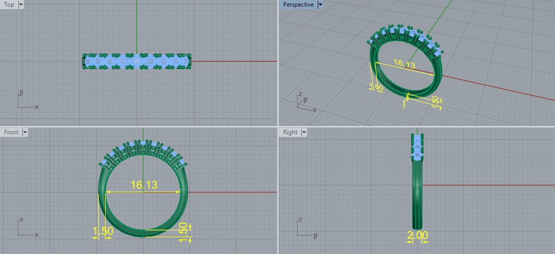 Ring Model 6303 3D print model_5