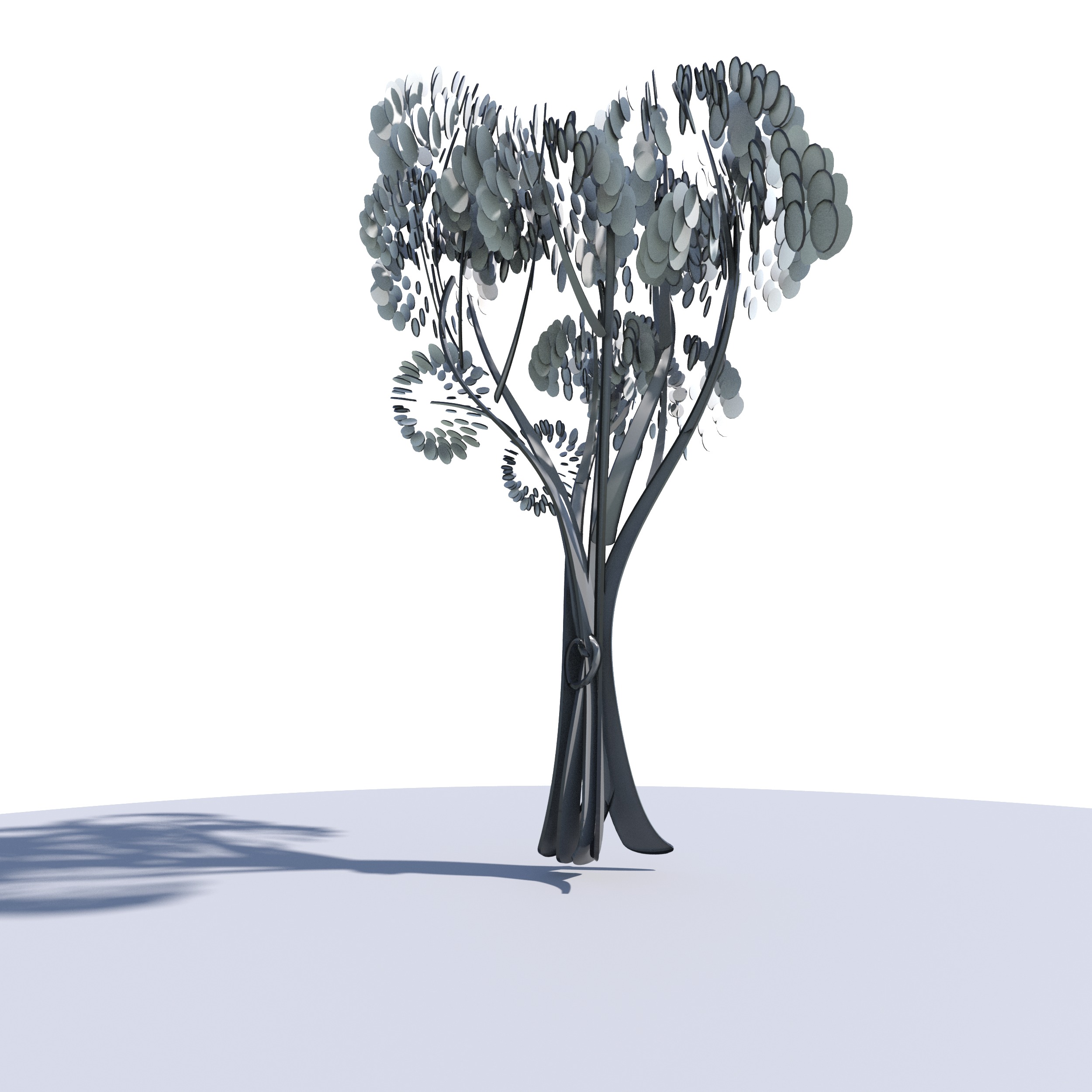 Cartoon tree S2Cv2 3D model_5
