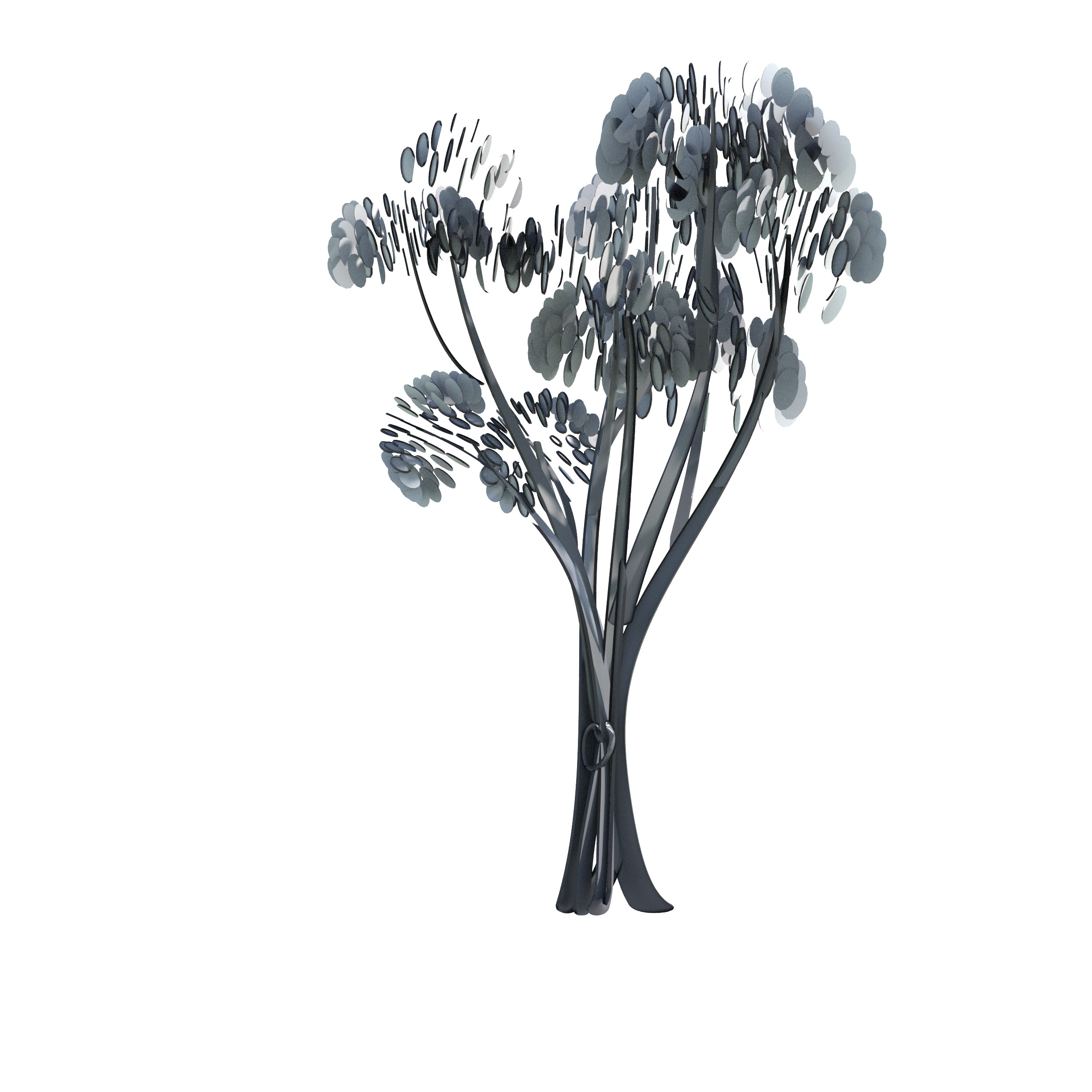 Cartoon tree S2Cv2 3D model_8