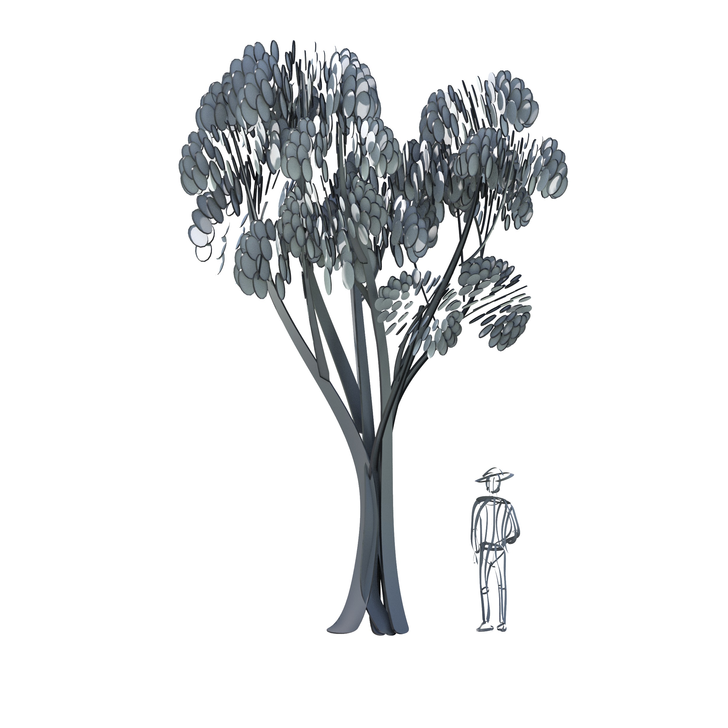 Cartoon tree S2Cv2 3D model_11