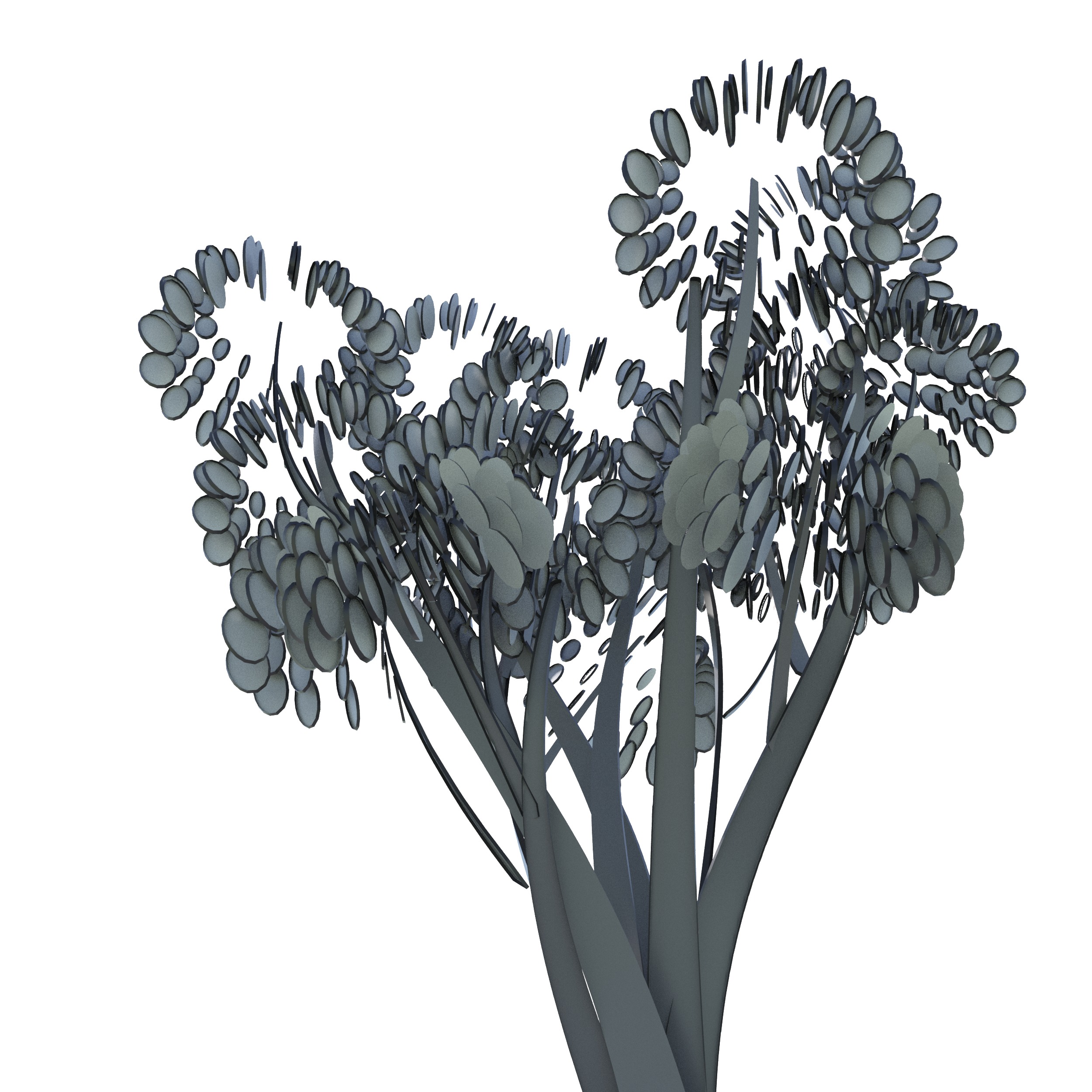 Cartoon tree S2Cv2 3D model_1