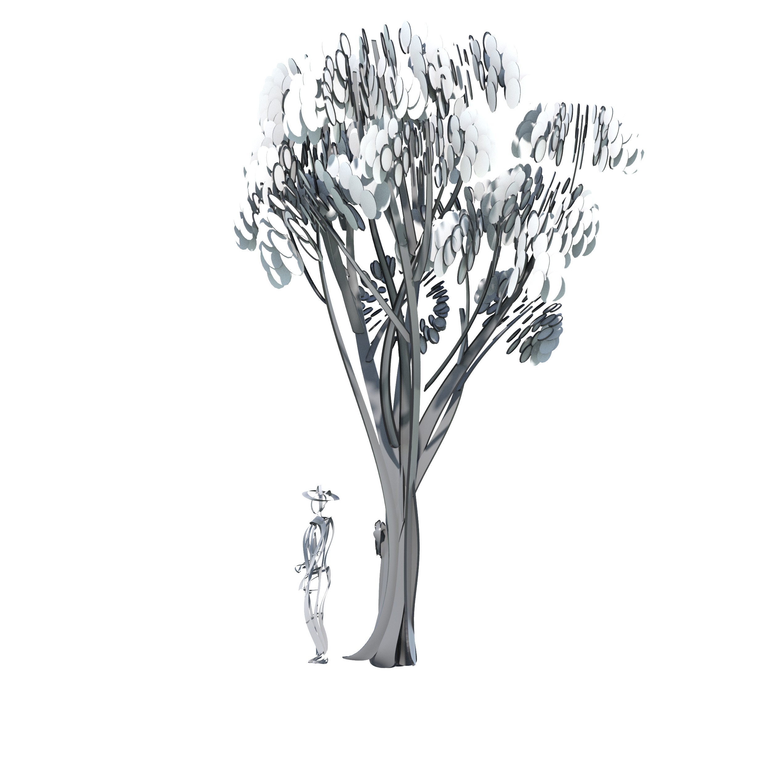 Cartoon tree S2Cv2 3D model_7