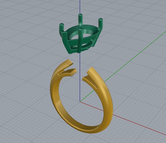 Ring pear Model 6290 3D print model_2