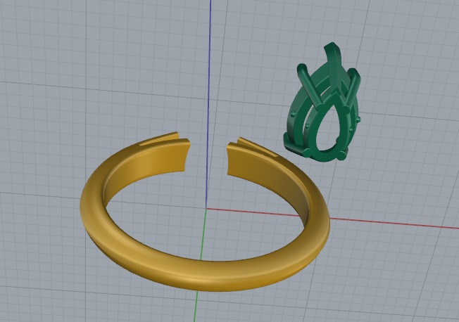 Ring pear Model 6290 3D print model_3
