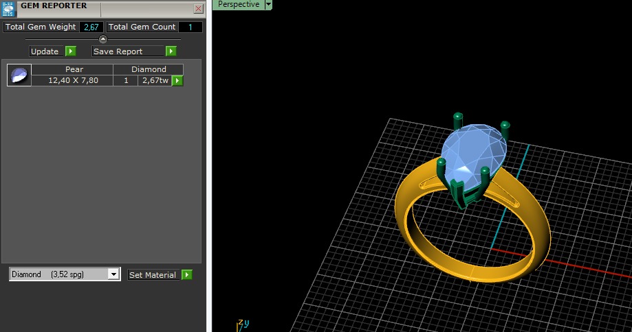Ring pear Model 6290 3D print model_7