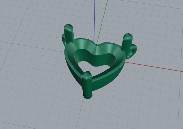 Pendant heart Model 6283 3D print model_2