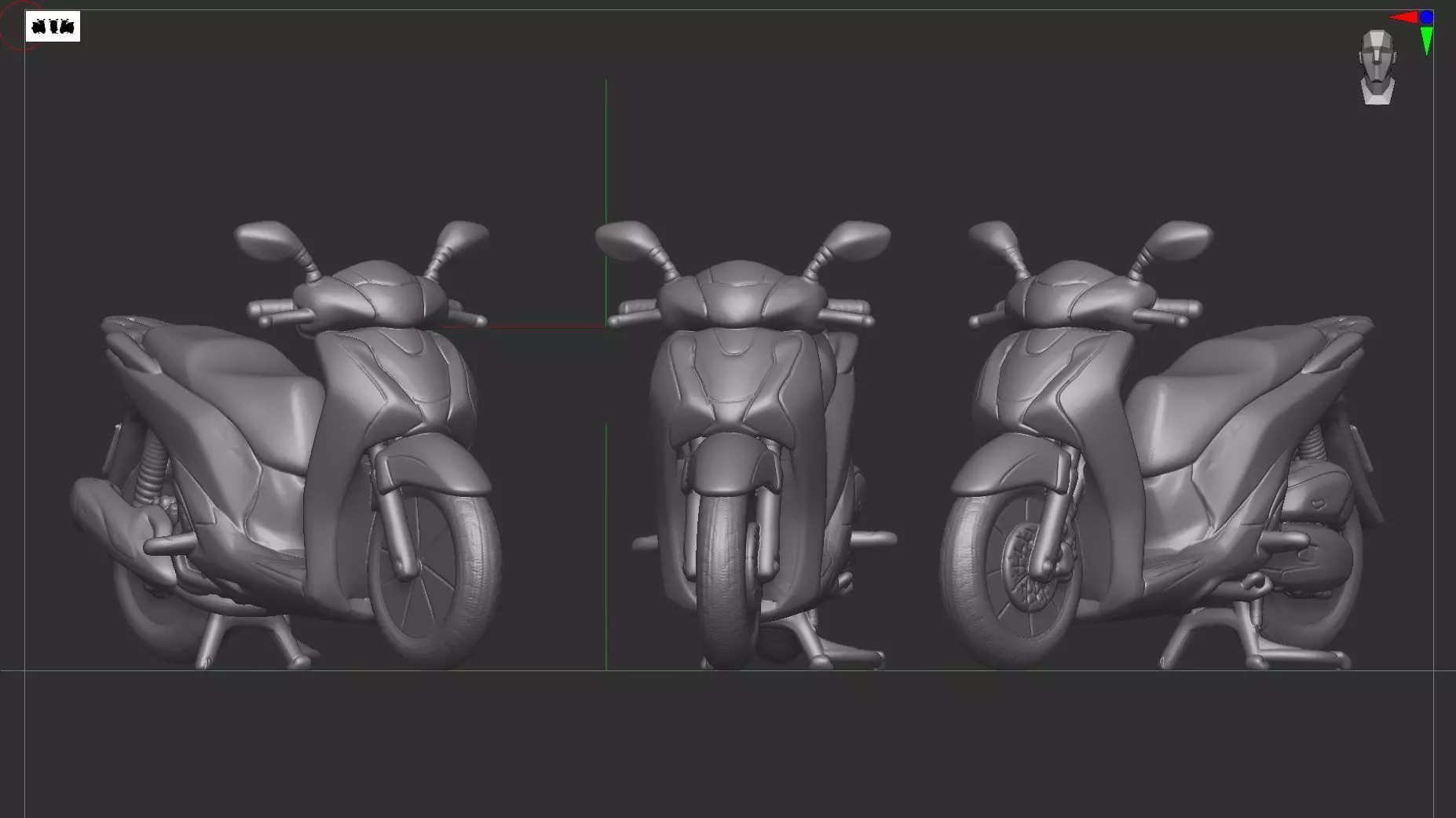 Activa bike 3D print model