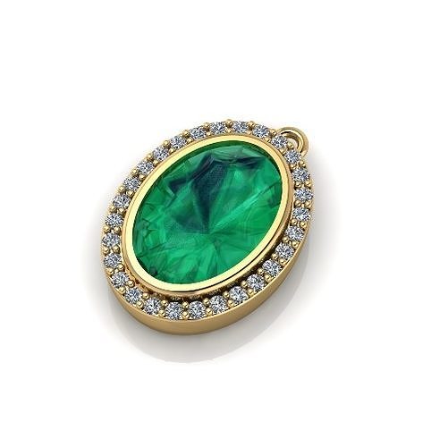Pendant oval Model 6280 3D print model