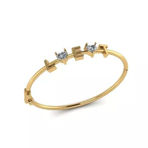 Bracelet with letters size 17 Model 6273 3D print model_0